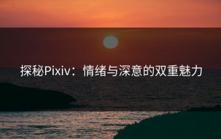 探秘Pixiv：情绪与深意的双重魅力