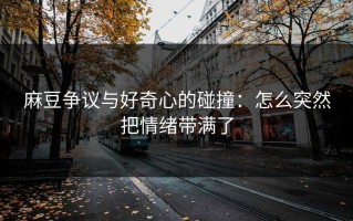 麻豆争议与好奇心的碰撞：怎么突然把情绪带满了