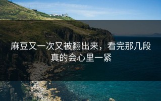 麻豆又一次又被翻出来，看完那几段真的会心里一紧