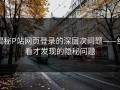 揭秘P站网页登录的深层次问题——细看才发现的隐秘问题