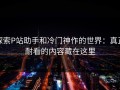 探索P站助手和冷门神作的世界：真正耐看的内容藏在这里