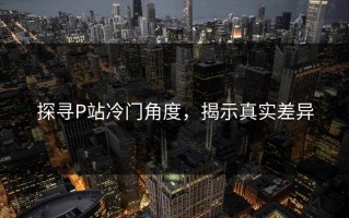 探寻P站冷门角度，揭示真实差异